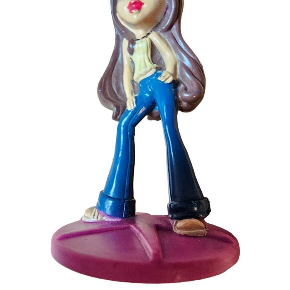 Bratz Girl MGA 3" PVC Figure Bakery Crafts Cake Topper Brunette Bell Bottoms - Picture 3 of 9